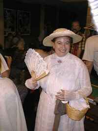 Giulia in Victorian get-up